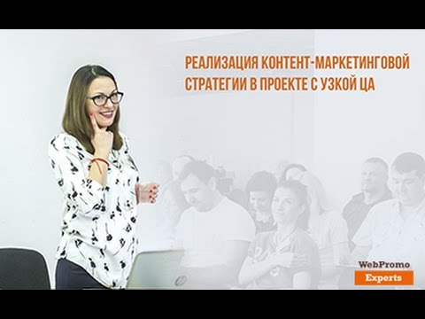 Реализация контент-маркетинговой стратегии в проекте с узкой ЦА. Вебинар WebPromoExperts #375
