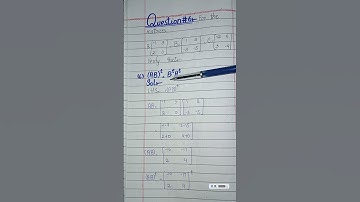class 9 math chap#1 ex#1.4 q#6 - maths class 9 chapter 1 exercise 1.4 q 6 for the matrices
