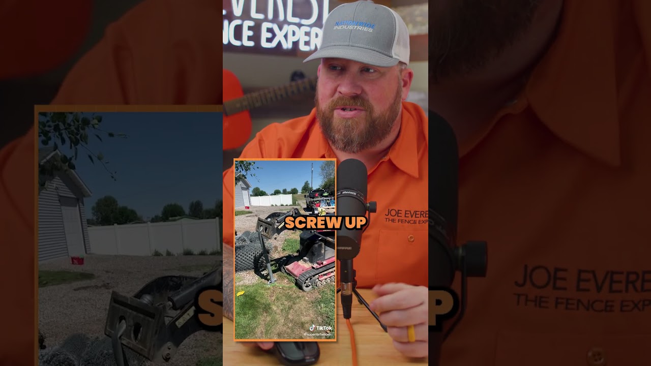 Don't Pull Fence Posts Out Like This Guy! #shorts #diy #fence