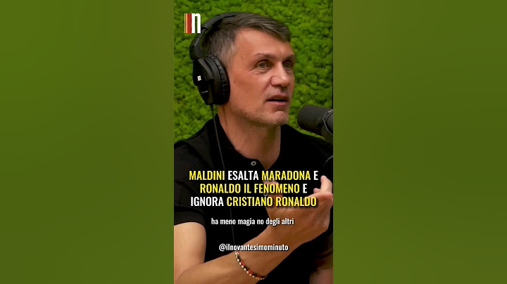 🔥MALDINI ESCLUDE CRISTIANO RONALDO dai MIGLIORI #Shorts