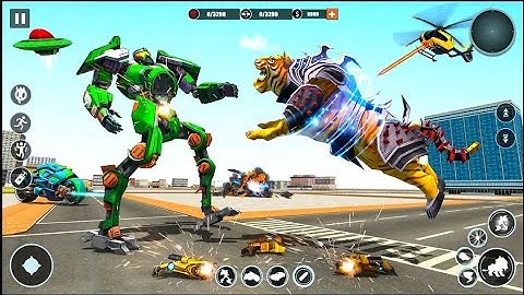 Flying Tiger Robot Car Game - Robot Fight Gameplay - Android Games