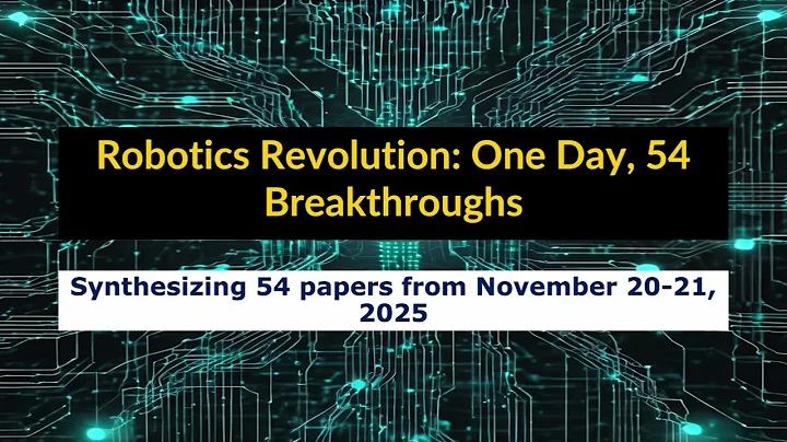 Robotics Revolution: AI Frontiers from Nov 21, 2025