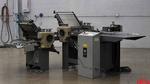 Baum 2020 Pile Feed Paper Folder w/ 8 Page Unit