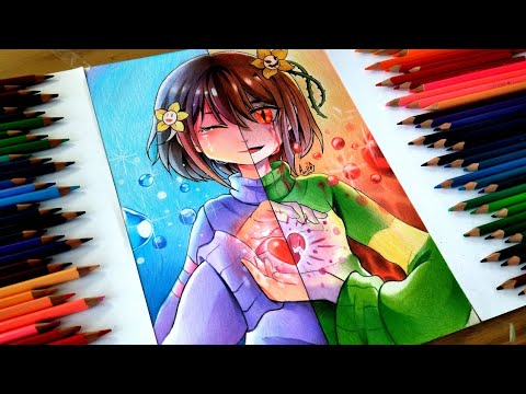 Drawing Frisk Vs Chara Undertale Youtube
