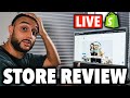 💻 REVIEWING YOUR SHOPIFY DROPSHIPPING STORES LIVE WITH (THE ECOM KING JUNE 2022)