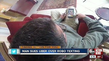 Man sues Uber over robo texting