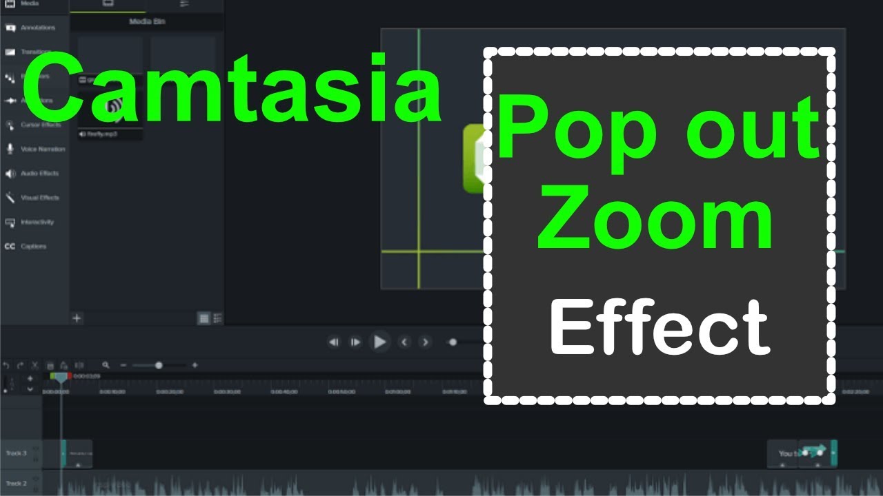 how to zoom in and out in camtasia 3