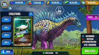 Bonitasaura max feed out. Jurassic world the game.