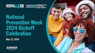 National Prevention Week Kickoff Celebration