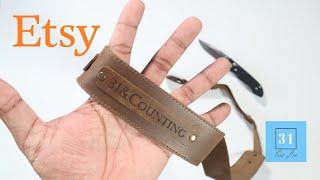Unboxing custom Ukraine leather camera strap | Etsy