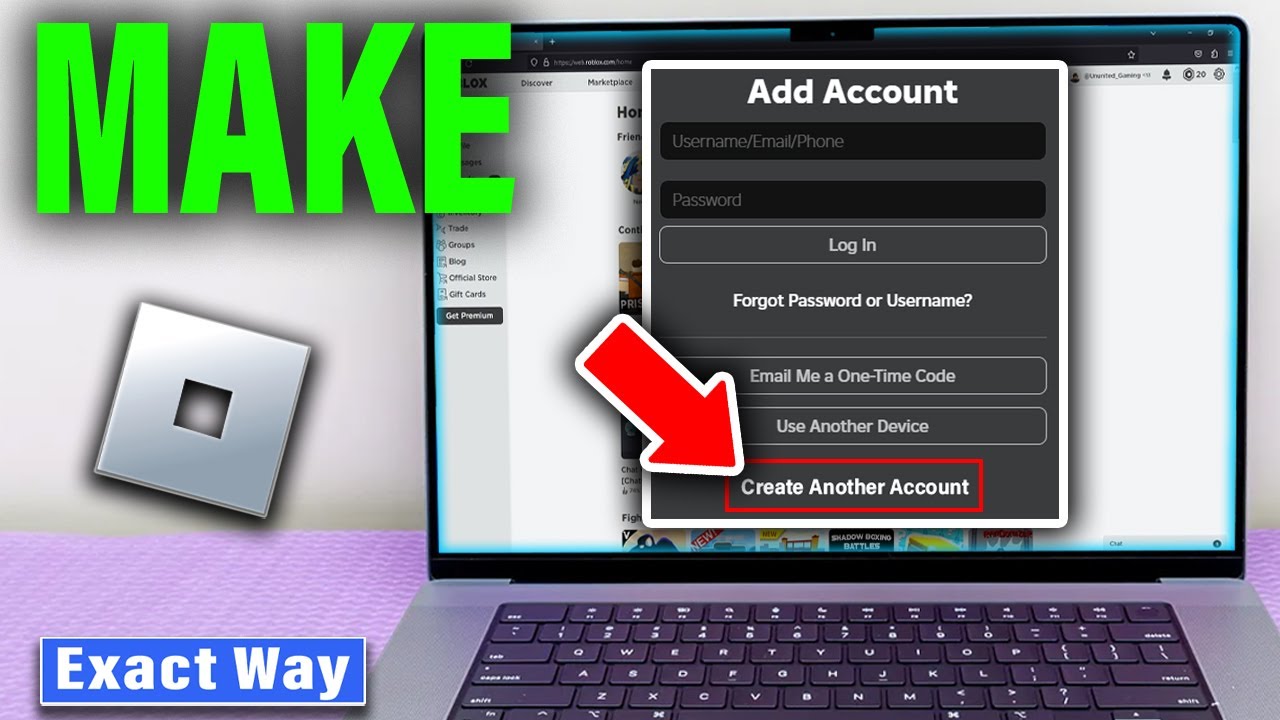 How To Make Another Account On Roblox Same Device Add Another Roblox 