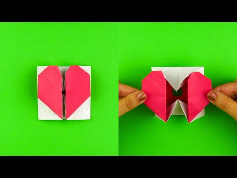 Как сделать коробочку с сердечком оригами. [Своими руками из бумаги]