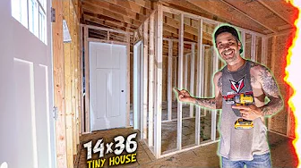 Bedroom & Bathroom FRAMING + New SUBFLOOR ! / DIY Tiny House Build