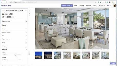 How to add animations to digital signage. Free Digital Sign from Display.Stream.