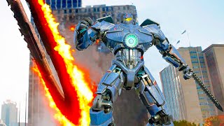 Transformers Movie - Pacific Rim Gipsy Danger x Optimus Prime Fight Scene | Paramount Pictures [HD]