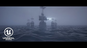 Pirates Ship Thunderstorm | Unreal Engine 5 | Render