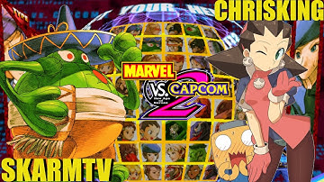 MvC2 Mvci Umvc3 SKARMTV vs CHRIS KING  (Fightcade) pt 2