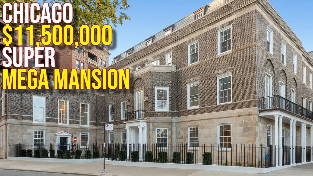 Inside $11,500,000 Chicago City Mega Mansion - YouTube