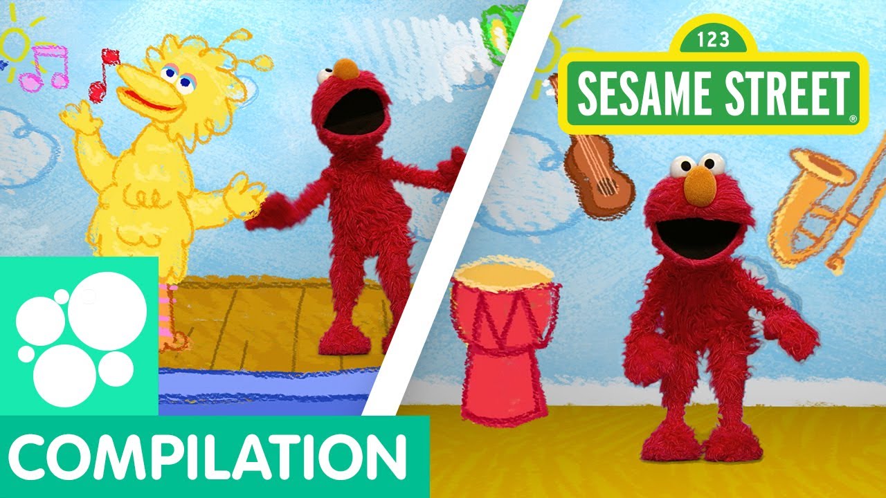 Sesame Street Music Fun with Elmo Elmo's World Compilation! YouTube