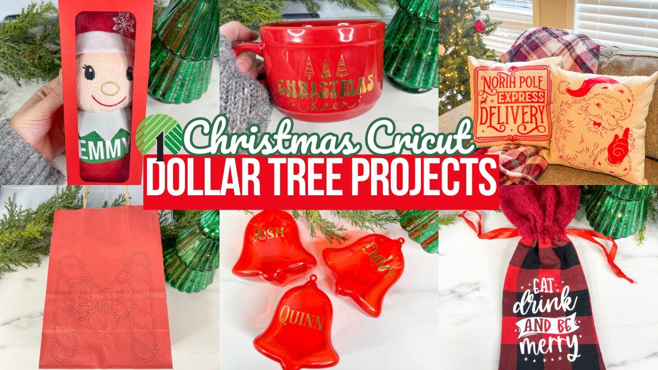 5 Min DIY Dollar Tree $2 Dollar Christmas Gifts (Simple and inexpensive) :  r/cricut