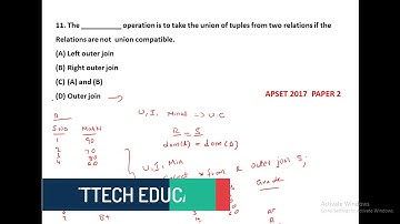 apset computer science || tsset computer science previous year 2017 question papers with solutions