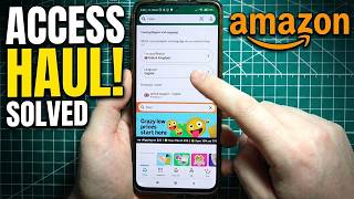 Fix I Can't Access Amazon Haul