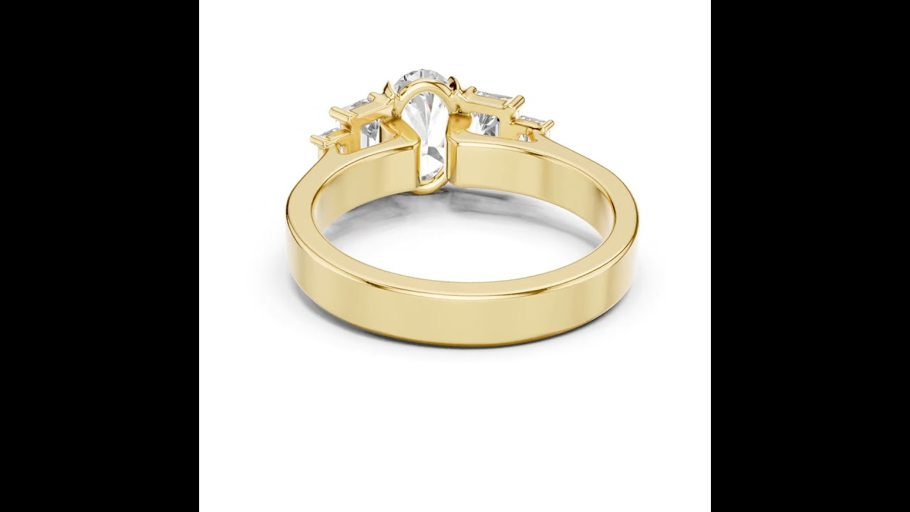Oval Diamond Five-Stone Engagement Ring