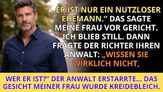 Im Gericht nannte mich meine Frau einen „nutzlosen Ehemann“ — bis der Richter eine einzige Frage