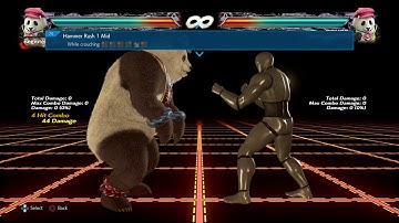 Tekken 7 Panda Move List(Season 4)