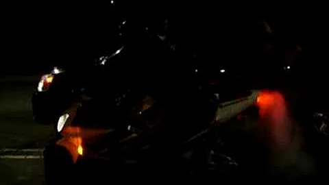 Derrick Burns Out On His Bike