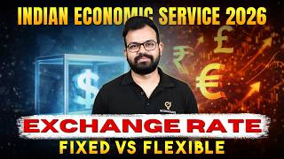 Exchange Rate Determination for Indian Economic Service 2026|Fixed, Flexible & Managed Exchange Rate