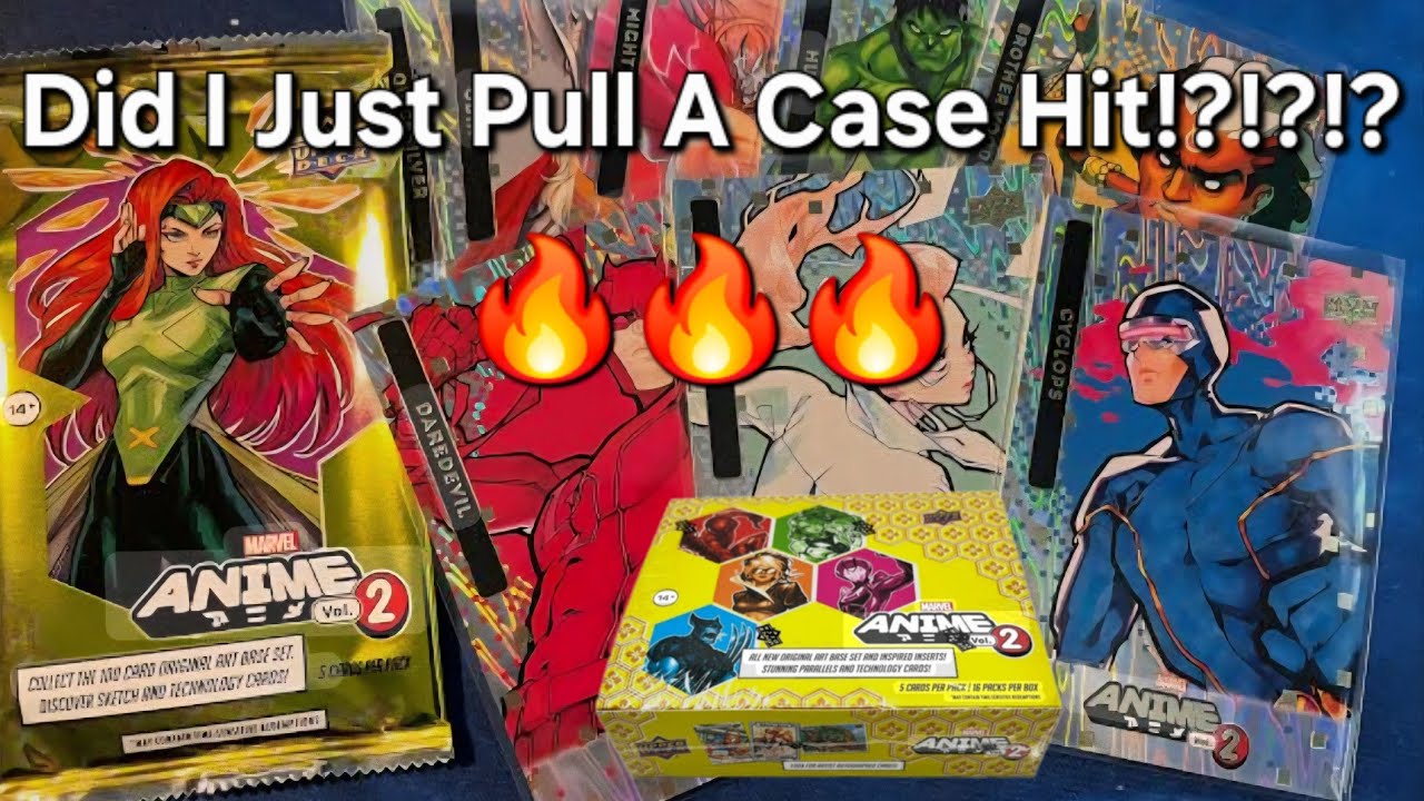 What!?!?! Did I just pull a case hit!? Check out this RIP of a 2023 Marvel Anime Vol. 2 Hobby Box!!!