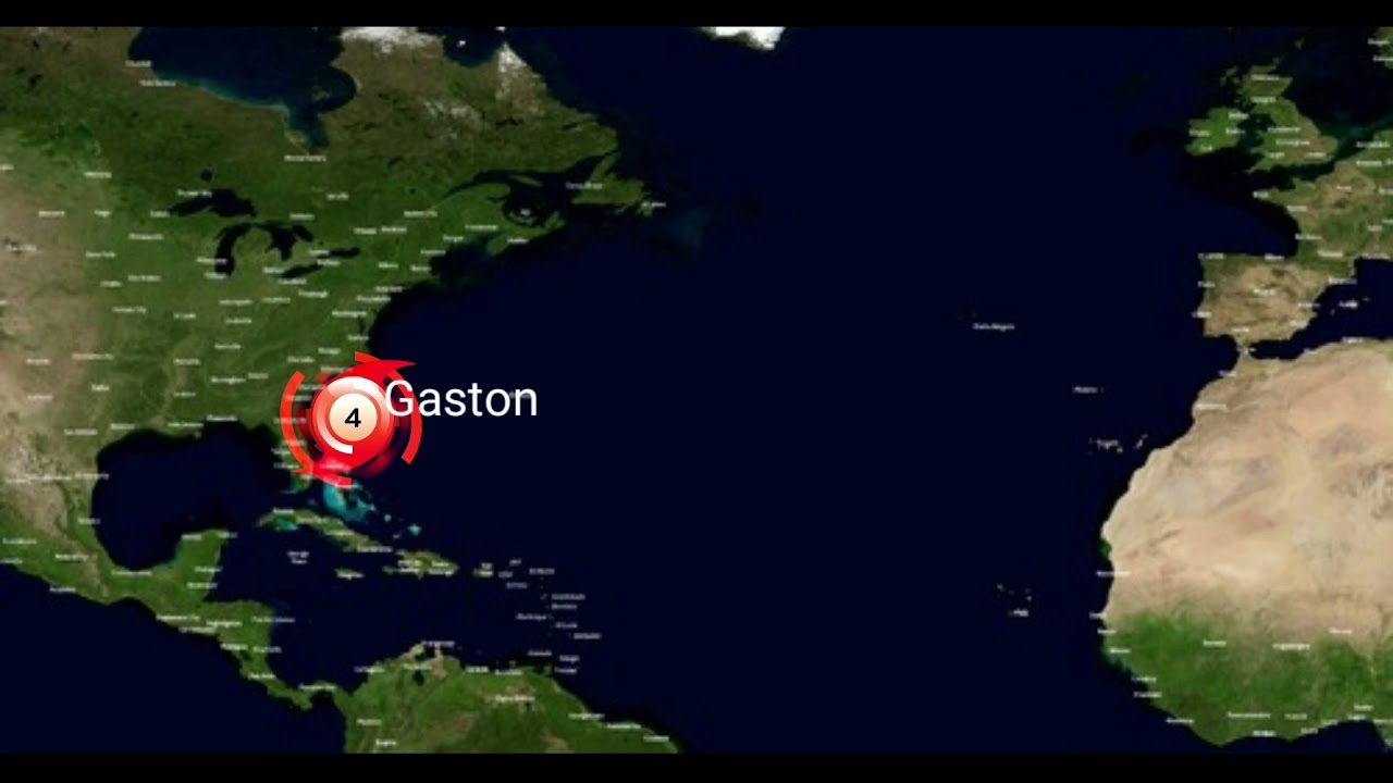 Hypothetical Track of Hurricane Gaston(2022)