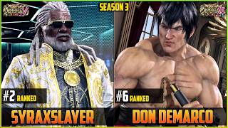 Syraxslayer Leroy Vs Don Demarco Leroy - Tekken 8 S3 - Online Rank