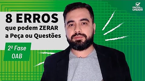 O que pode zerar a peça na OAB?