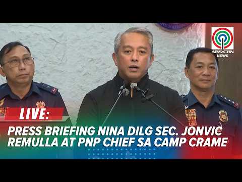 LIVE: Press briefing with DILG Sec. Jonvic Remulla and PNP Chief at Camp Crame | Sept 7