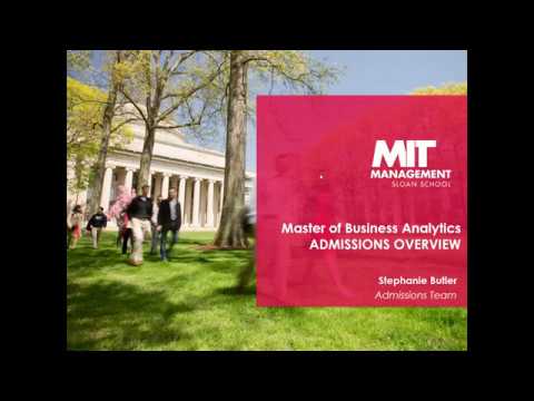 MIT Sloan: MBAn Application Tips Webinar | 2019