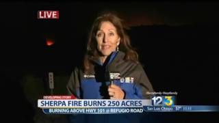 Firefighters Battling Out Of Control 250+ Acre Brush Fire in