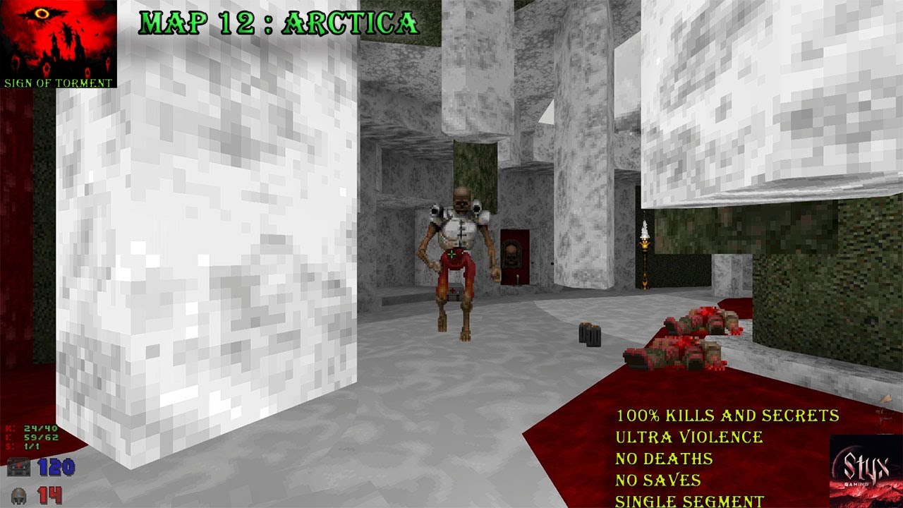 Doom 2 Sign of Torment Map 12 : Arctica ( Ultra Violence 100% )
