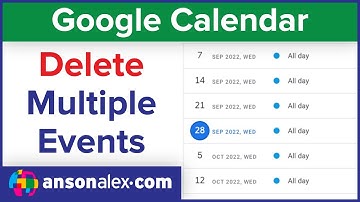Delete Multiple Events at Once on Google Calendar