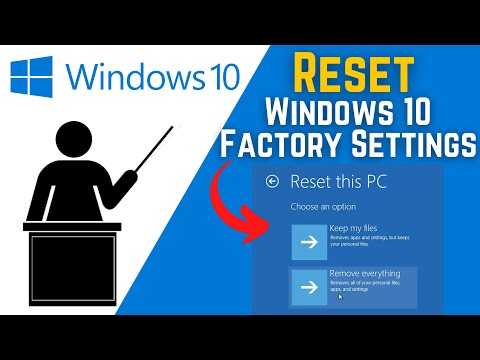 How To Reset Windows 10 To Factory Settings Without Losing Data | Reset Windows 10