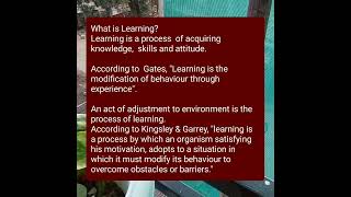 Learning|Ep-03teachin-learning process|BA-III Sem #teachinglearning7 #ytshorts @Lemz83
