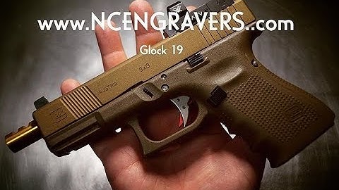NCEngravers.com  - Glock 19 - RMR - Dovetail - Serrations