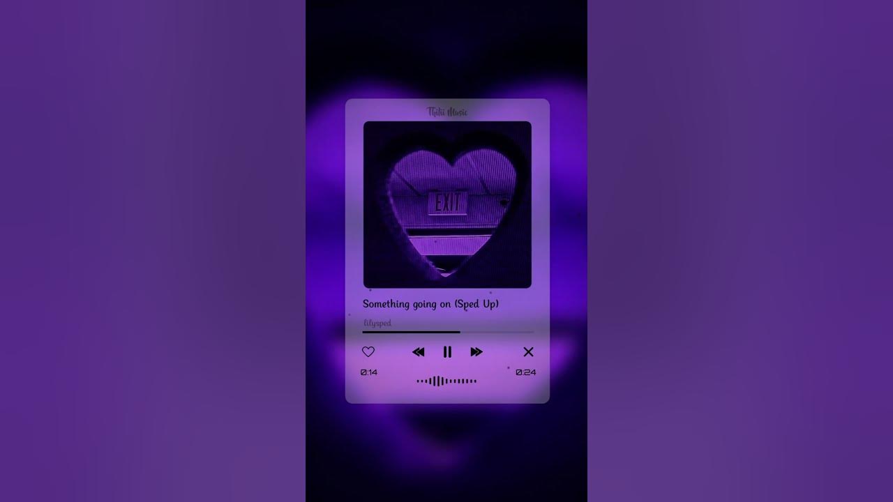 Something going on (Sped up) 💜 | #thiliimusic #aveeplayer #visualizer #somethinggoingon #spedup