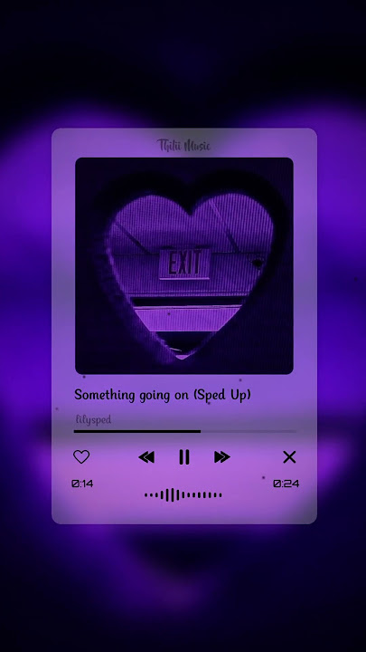Something going on (Sped up) 💜 | #thiliimusic #aveeplayer #visualizer #somethinggoingon #spedup