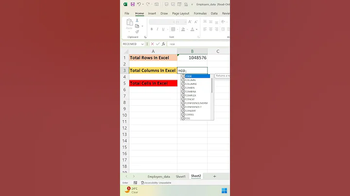 Excel Tips #short #shorts #shortvideo #shortsvideo #youtube #youtubeshorts #viral #viralvideo #yt