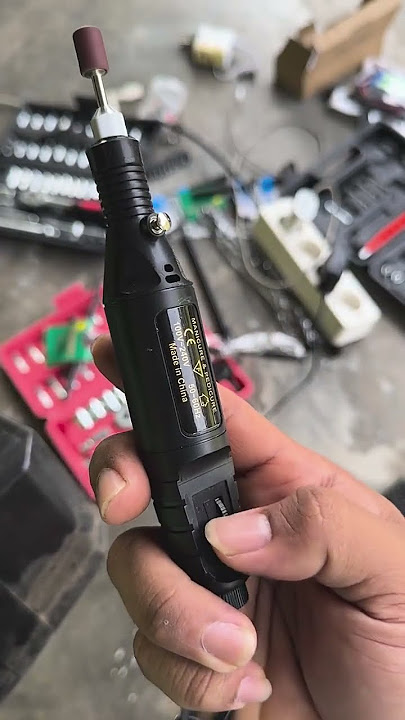 Mesin Gerinda Plus Bor Listrik Mini - Mini Drill Electric Engraver Grinder #minigrinderplusbor