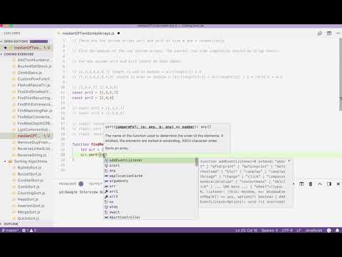 Find Median Of Two Sorted Arrays In JavaScript