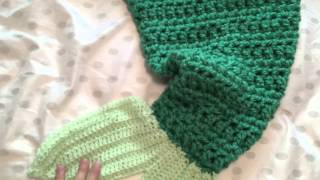 かぎ針編みのマーメイドテールブランケット！