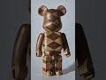 Фигура Bearbrick Karimoku Woven 400% #bearbrick #medicomtoy #karimoku #woven #toy #wood #Japan #ai